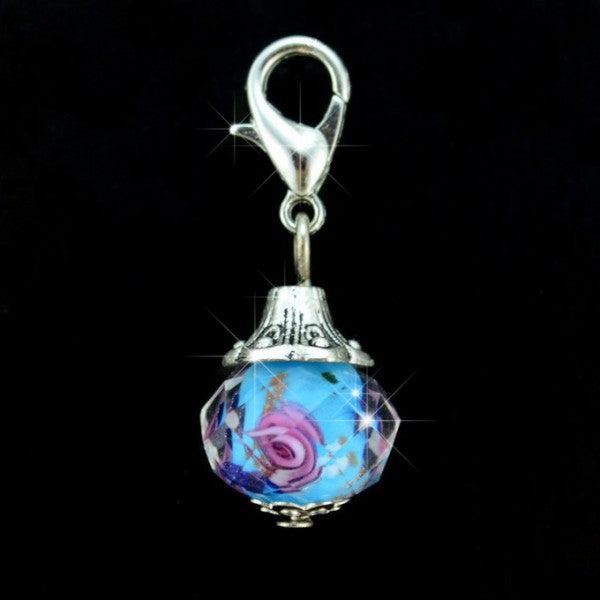 Image du produit Hermex Charm pendentif pour bracelet Thomas Sabo / Pandora - bleu clair (Acier inoxydable)