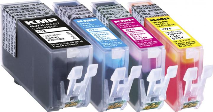 Image du produit KMP C72V Advantage pack BK/C/C/M/Y comp. avec PGI-520 / CLI-521 (M, C, Y, CF)