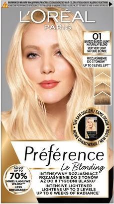 Actual product image L'Oréal Paris L'Oreal Preference Hair Dye 01 Prague 175ml (01 Prague)