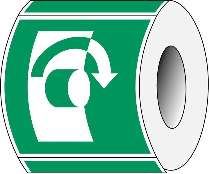 Productafbeelding Brady ISO 7010 PIC E019 B-7541 ISO-veiligheidsmarkering - Rechtsom draaien Gelamineerd