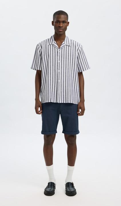 Actual product image Slhrelaxnew-Linen Shirt Ss Resort (L)