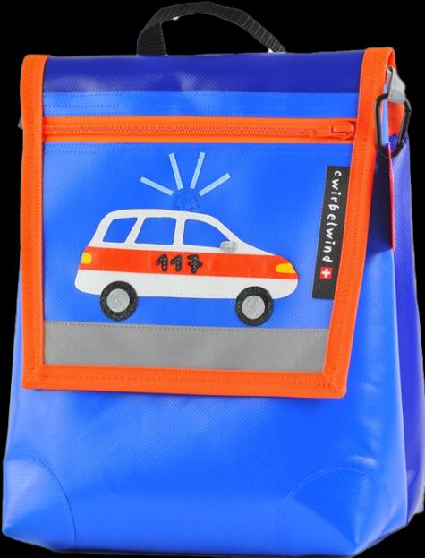 Produktbild Cwirbelwind Kindergartenrucksack Polizeiauto
