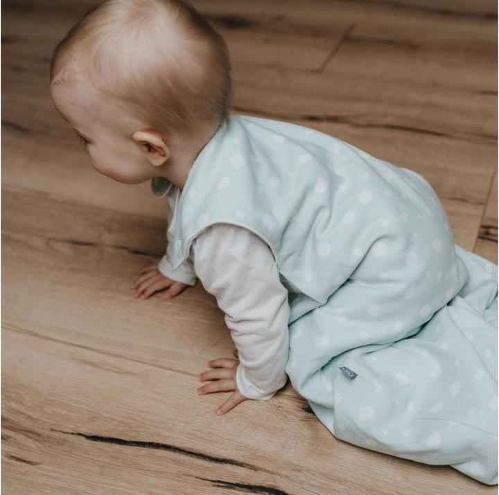Actual product image Emma & noah Baby-Sommerschlafsack Punkte Mint 90 cm (90 cm, 1.0 TOG)