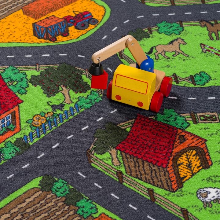 Immagine prodotto Snapstyle I bambini giocano alla fattoria di tappeti (80 x 160 cm)