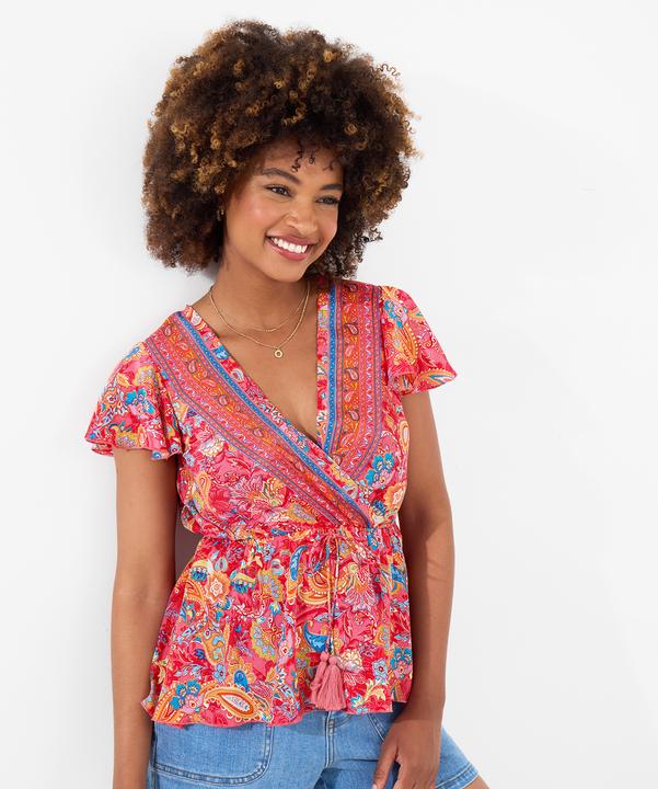 Produktbild Joe Browns Tropical Palm Print Relaxed Co-Ord Top (14)