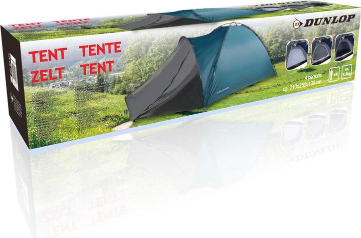 Actual product image Dunlop 4 persons (210x250x130cm) (Dome tent, 4 persons)