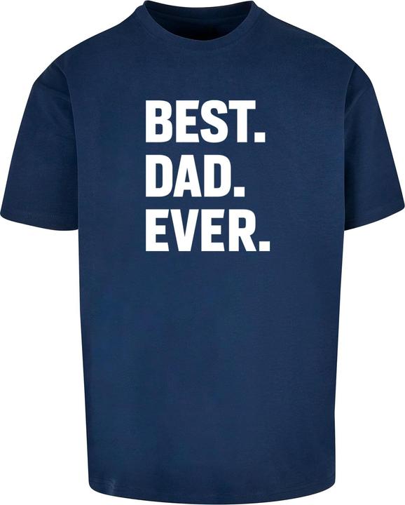 Merchcode Fathers Day - Best Dad Ever Heavy Oversize Tee - 112961