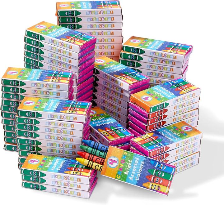 Actual product image The twiddlers Wachsstifte 4er-Set 144 Stück (Multicoloured, 144 x)