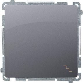 Image du produit Kontakt Simon Simon Basic interrupteur d'escalier simple 10AX 250V argent mat (BMW6.01)