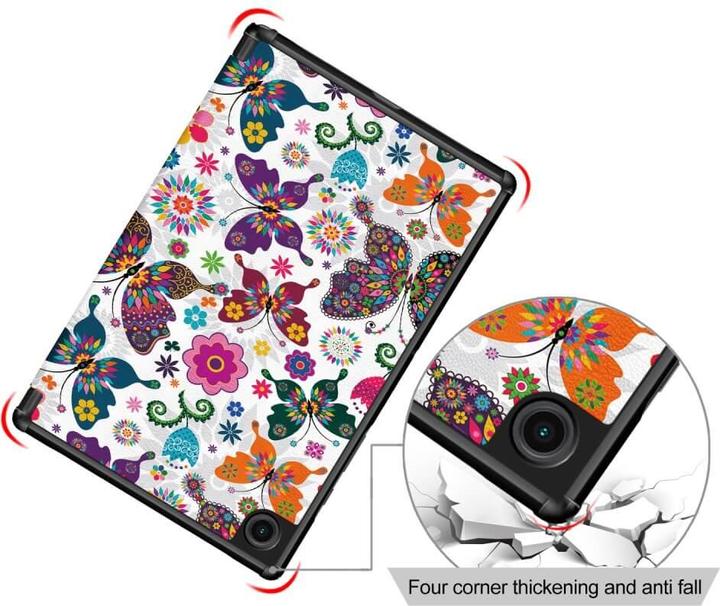 Actual product image Cover-Discount Galaxy Tab A7 Lite - Tri-fold Smart Case Butterflies (Galaxy Tab A7 Lite)