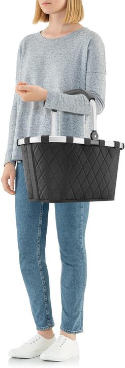 Actual product image reisenthel Shopping Basket Carrybag Rhombus Black