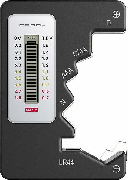 Image du produit Pearl Testeur de piles multiples avec écran LCD