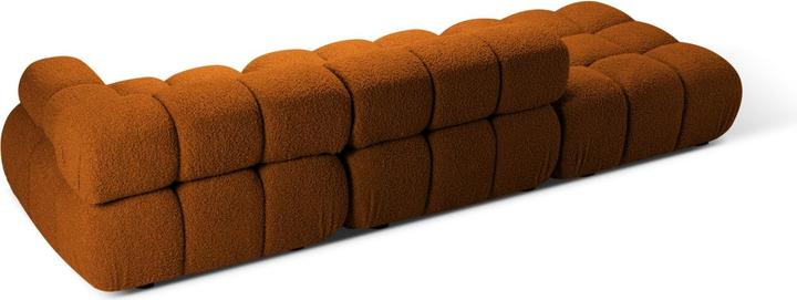 Actual product image Micadoni Velvet Right Modular Sofa, "Bellis", 4 Seats, 282x94x70 Made in Europe (2 person sofa, 3-seater, 4-seater)