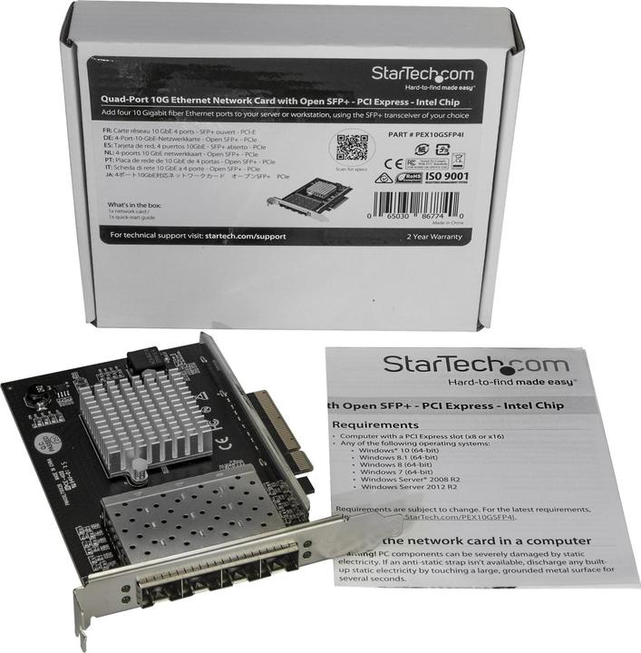 Actual product image StarTech Pcie Card 4 Port Sfp+ (Mini PCI Express)