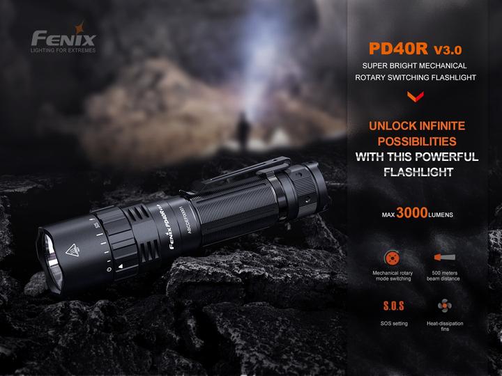 Actual product image Fenix PD40R V3.0 (14.30 cm, 3000 lm)