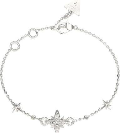 Guess Decent In The Sky JUBB03330JWRH Steel Bracelet - Length: 21 cm (21 cm, Kubische Zirkonie, Stahl)