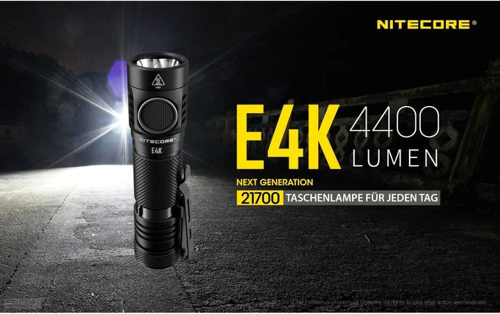 Image du produit Nitecore E4K - 4400 lumens (11.75 cm, 4400 lm)