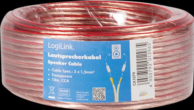 Produktbild LogiLink CA Lautsprecherkabel (10 m, 1.50 mm²)