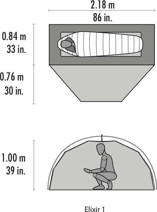 Immagine prodotto Msr Elisir (Tenda a cupola, 2.10 kg, 1 persona)