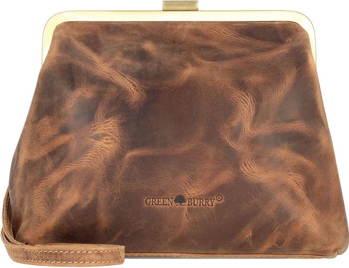 Greenburry Vintage Clappy Umhängetasche Leder 23 cm