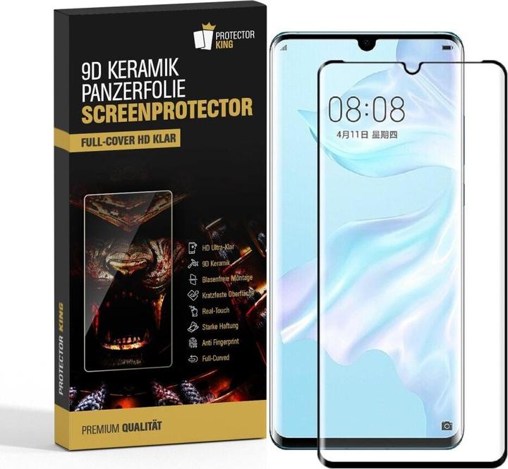 Actual product image Protectorking 3x Ceramic-Glass Full Cover HD Klar (3 Piece, Huawei P30 Pro)