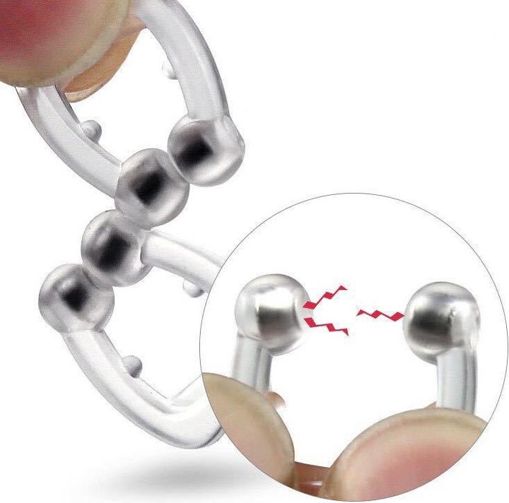 Actual product image Stride Magnetic anti-snoring nose clip