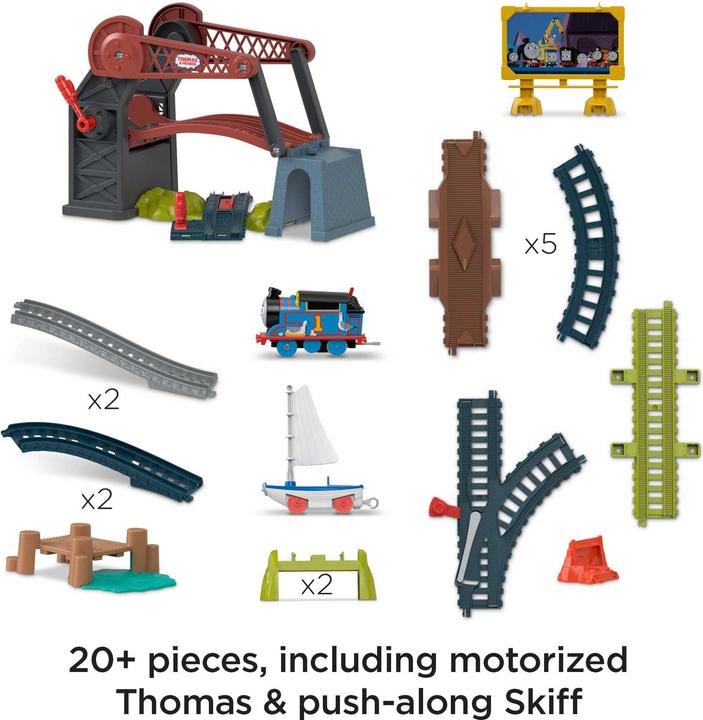 Produktbild Mattel Thomas und Freunde setzten sich mit einer Hebebrücke (25 Teile)