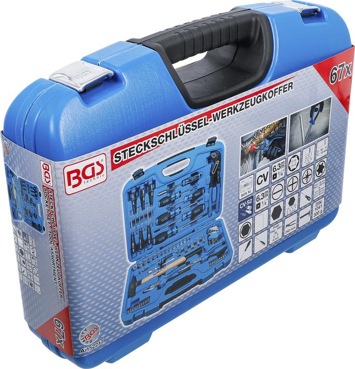 Produktbild BGS Steckschlüssel-Werkzeugkoffer 67-tlg. (67 Teile)
