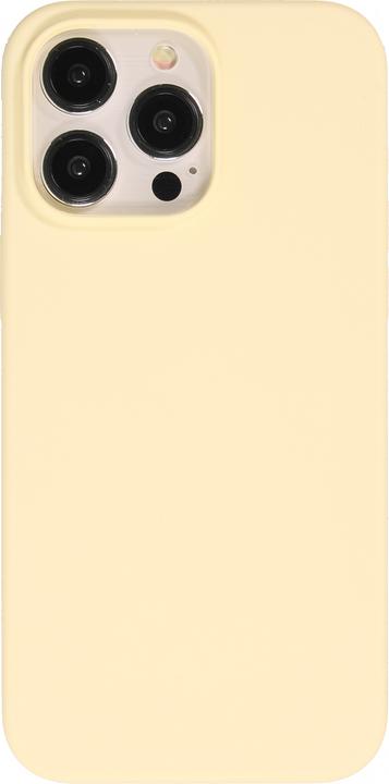Actual product image PhoneLook Soft Touch pastel yellow cover (Apple iPhone 15 Pro)