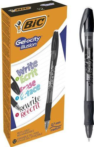 Image du produit Bic GELOCITY ILLUSION - stylo gel (Noir, 1 x)
