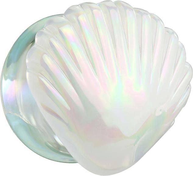Produktbild Star Piercing Flared Plug irisierend weiss Muschel aus Glas (ohne Messing, Glas)