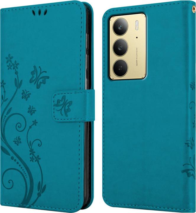 Produktbild Cadorabo Hülle für Realme C75 mit Blumen Muster (Siemens CC75)
