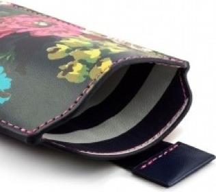Actual product image Proporta Joules Leather Universal Pouch Navy Floral (Universal)