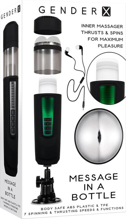 Produktbild Evolved Message in a Bottle Masturbator Schwarz