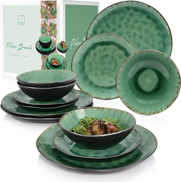 Produktbild Sänger Geschirr Tafelservice Palm Beach (12 Stück)