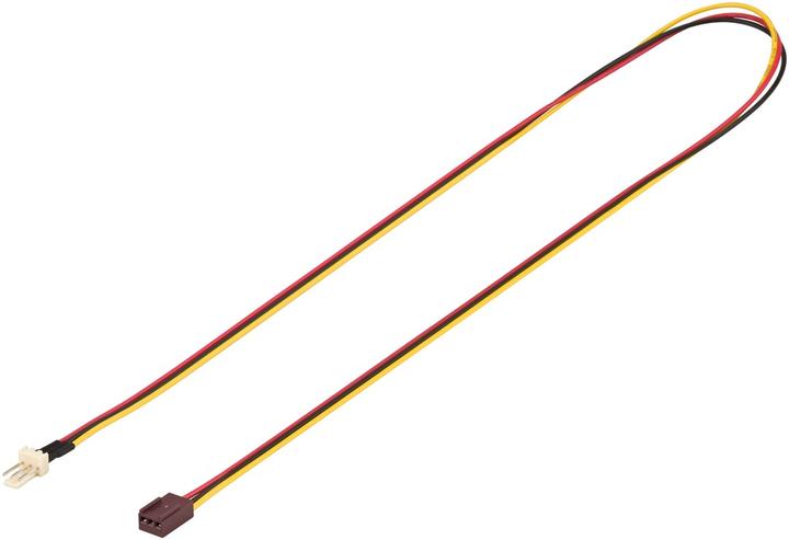 Actual product image Goobay extension cable for fan power supply (0.60 m, 3-pole)