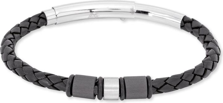Produktbild Save Brave Armband SBB-Ethan Herren (19.50 cm, Edelstahl, Leder)