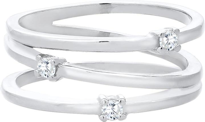 Produktbild Elli Wickelring mit Zirkonia Kristallen (52, 925 Silber)