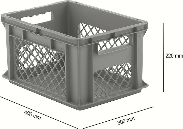 Schäfer Shop Euro Box Serie EF 4121, in PP, pareti perforate (20.40 l)