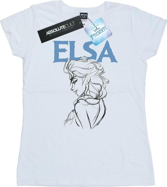 Immagine prodotto Disney Frozen Elsa Profile Sketch Maglietta Donna (L)
