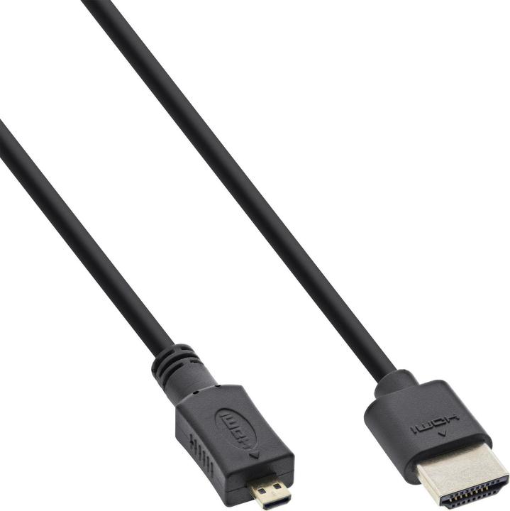 Produktbild InLine HDMI (Typ A) — micro HDMI (Typ D) (1.50 m, HDMI)