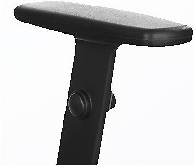 Produktbild Nowy Styl Armlehnen Paar Nowy Style R20i, für Bürostuhl Intrata, höhenverstellbar, Kunststoff, schwarz