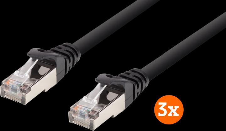 Produktbild Bluebuilt Network Cable FTP Cat6 2 Meter schwarzer 3-Pack (2 m)
