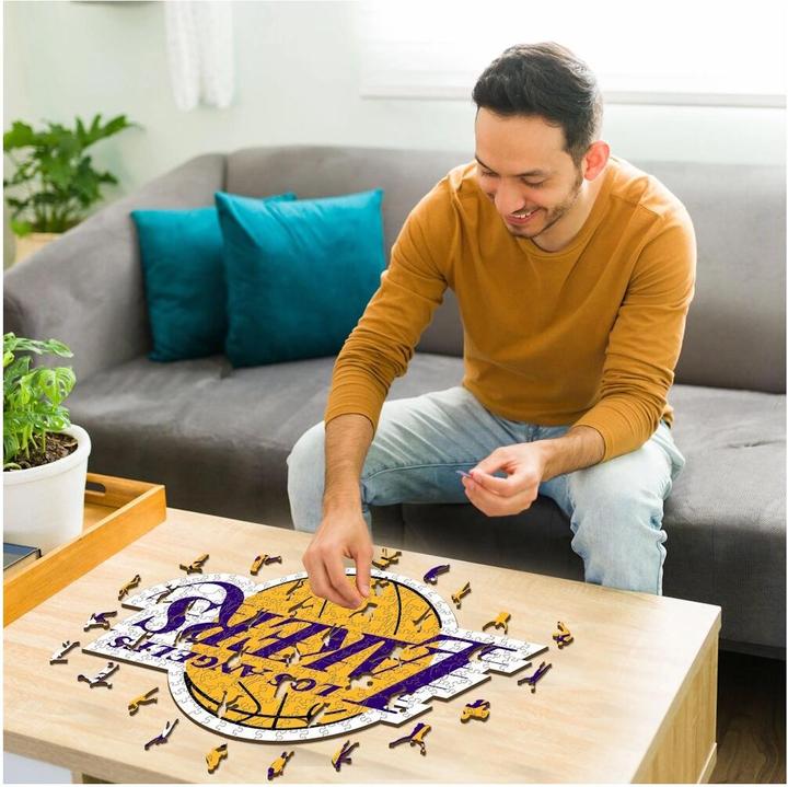 Immagine prodotto Iconic NBA - Los Angeles Lakers - Logo - Puzzle in Legno Taglia M (270 Pezzi) (270 pezzi)