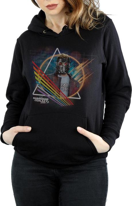 Immagine prodotto Guardians Of The Galaxy Neon Star Lord Masked Felpa con Cappuccio Donna (L)