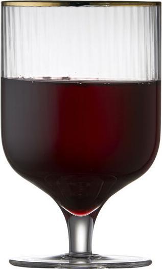 Actual product image Lyngby 30 cl - Glass - Clear/goulded edge (30 cl, 4 Glasses, Wine glasses set)