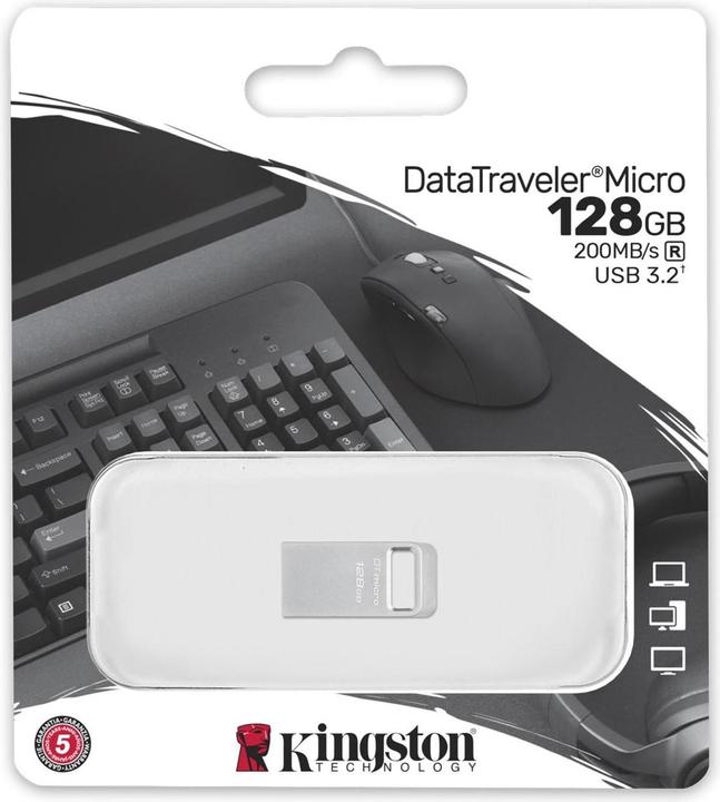 Produktbild Kingston DataTraveler Micro (128 GB, USB 3.2, USB-A)