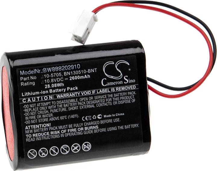 XCell Medizintechnik-Akku als Ersatz für Bionet 10-5705, BN130510-BNT - 2600mAh, 10,8V, Li-Ion (10.80 V, 2600 mAh)