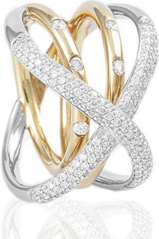 Image du produit Breuning BAGUE - BRILLE. 0,884 Ct. H/si (57, Or 750/18 K)