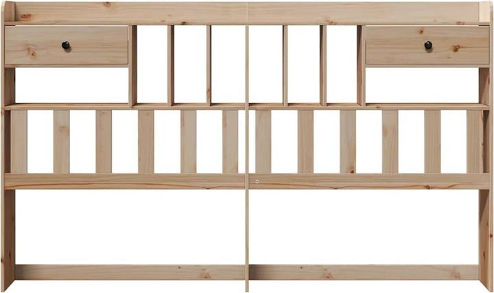 Produktbild VidaXL Kopfteil Bettkopfteil Betthaupt mit Stauraum 180cm Massivholz Kiefer